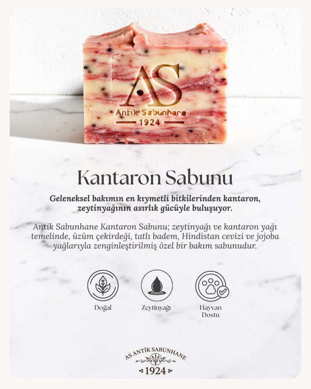 Kantaron Sabunu – Zeytinyağlı & Kantaron Yağlı | 125 g