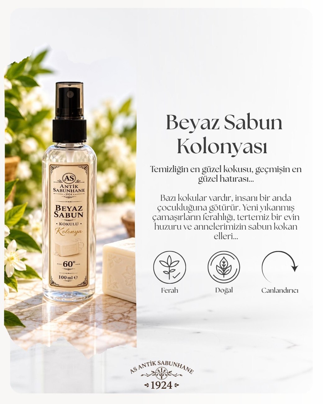 Beyaz Sabun Kolonyası